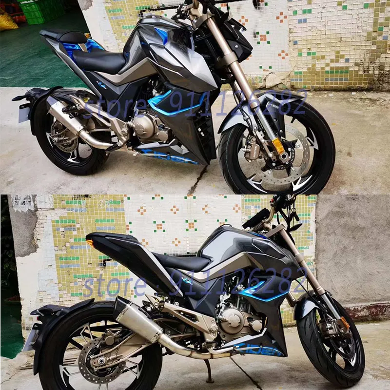 For ZONTES ZT125-U ZT125-U1 ZT125-G1 ZT125 U1 G1 Motorcycle Exhaust Escape Full System Modify Muffler With Catalyst DB Killer