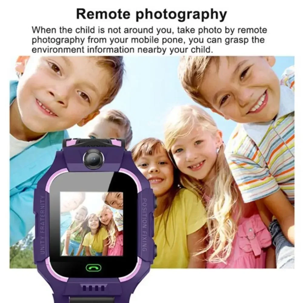 Kids Smart Watch Z6f Sos Phone Watch Ip67 Waterproof Remote Photo Voice Chat Smartwatch Compatible For Ios Android Child Gifts
