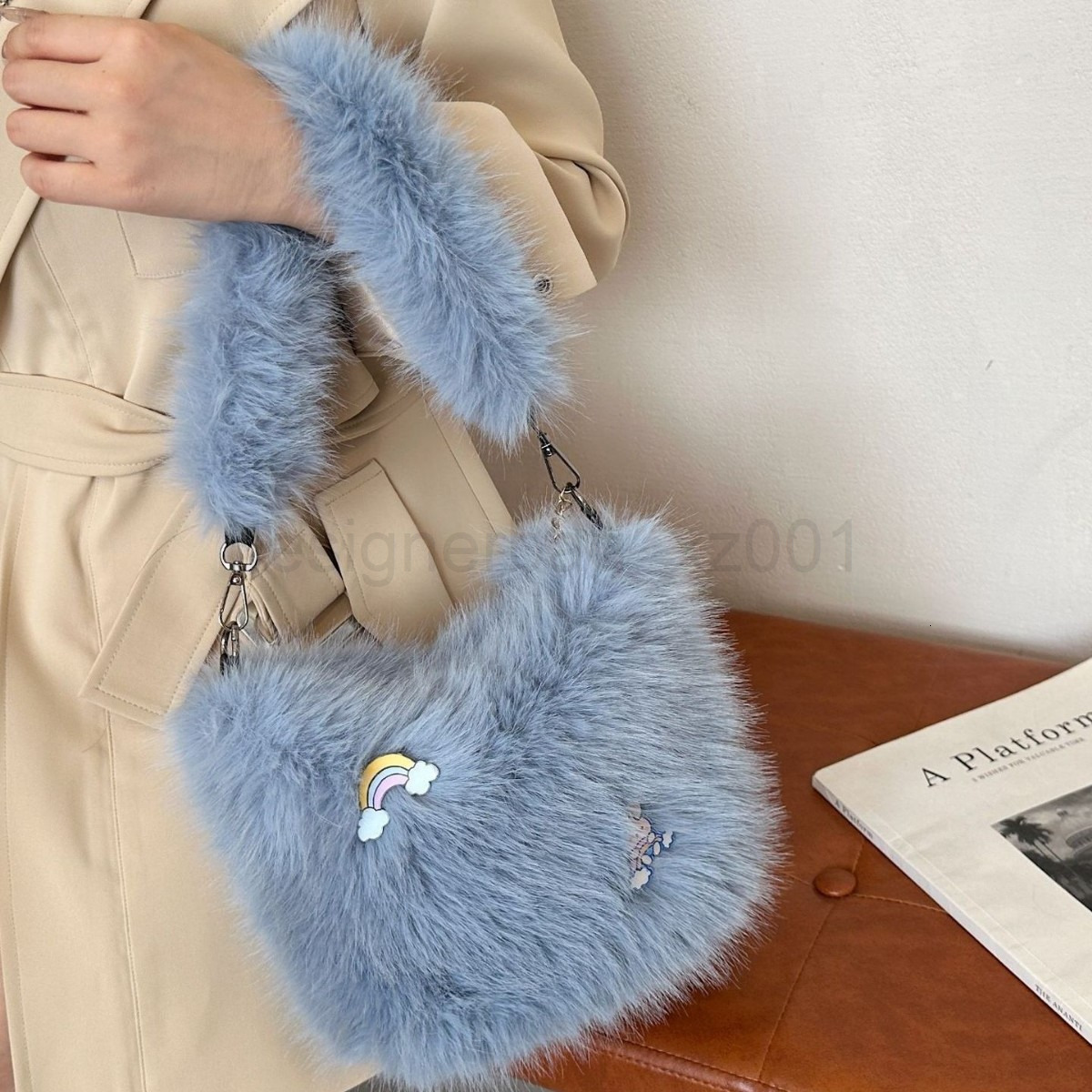 Niki Duncks Tote Bagbag Classic Designer Fashion 10a Top Woman Handbagevening Bags New High-end and Stylish Plush Versatile Autumn Winter Shoulder Cro