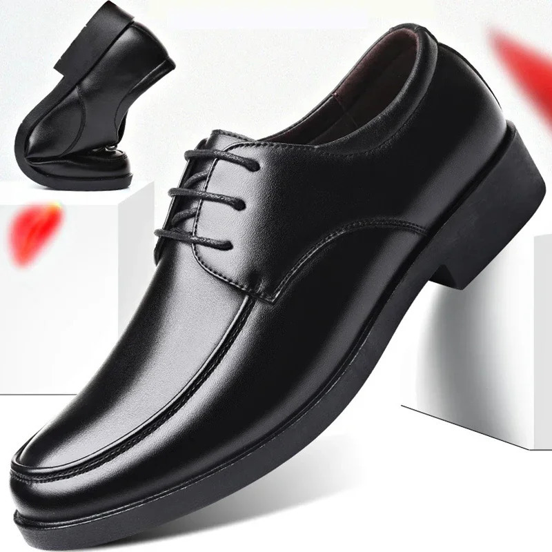 Mens dress shoes mens formal original leather Italian mens leather shoes elegant casual business social mens shoes 241031