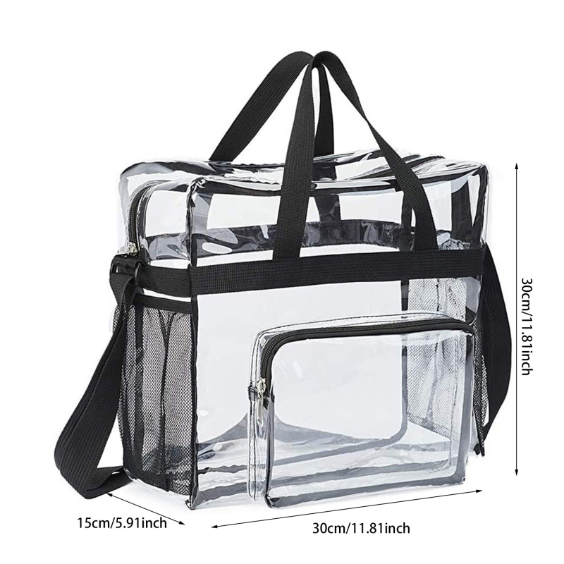 PVC Women's Bags Cosmetic bag Portable Large Capacity waterproof travel Wash bag Transparent Shoulder Bag Storage Pouch Cosmetic