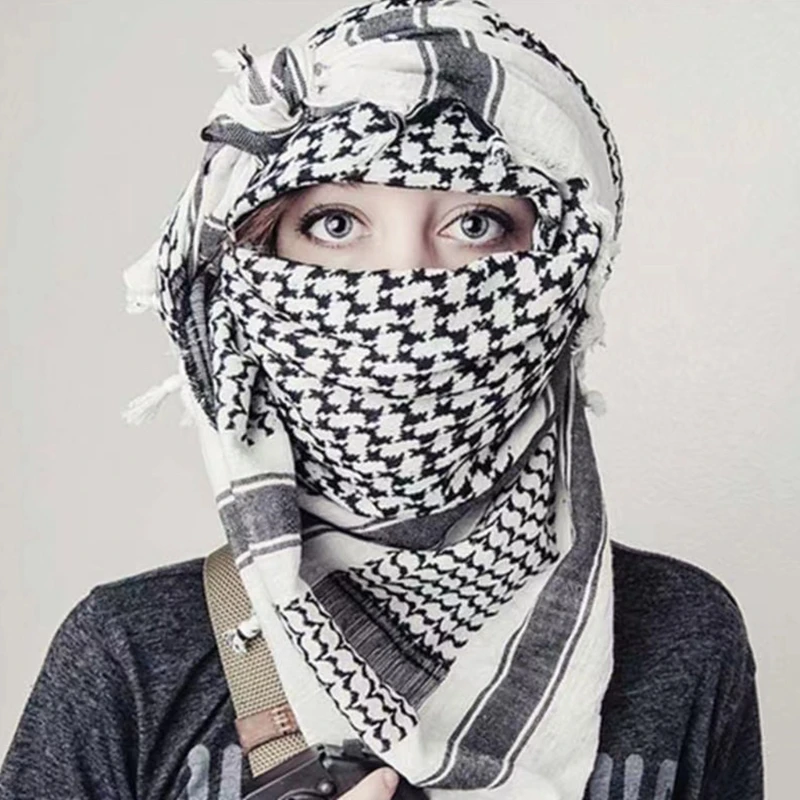 Scarf Arab Shemagh Keffiyeh Palestine Scarf Men Women Shawl Wrap Shemagh Scarf