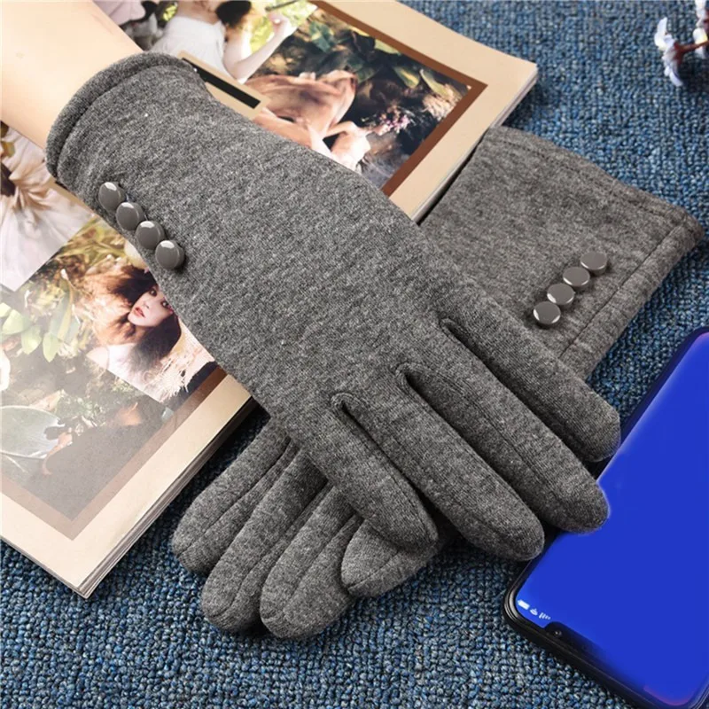 Women Touch Screen Winter Gloves Autumn Warm Gloves Wrist Mittens Driving Ski Windproof Glove