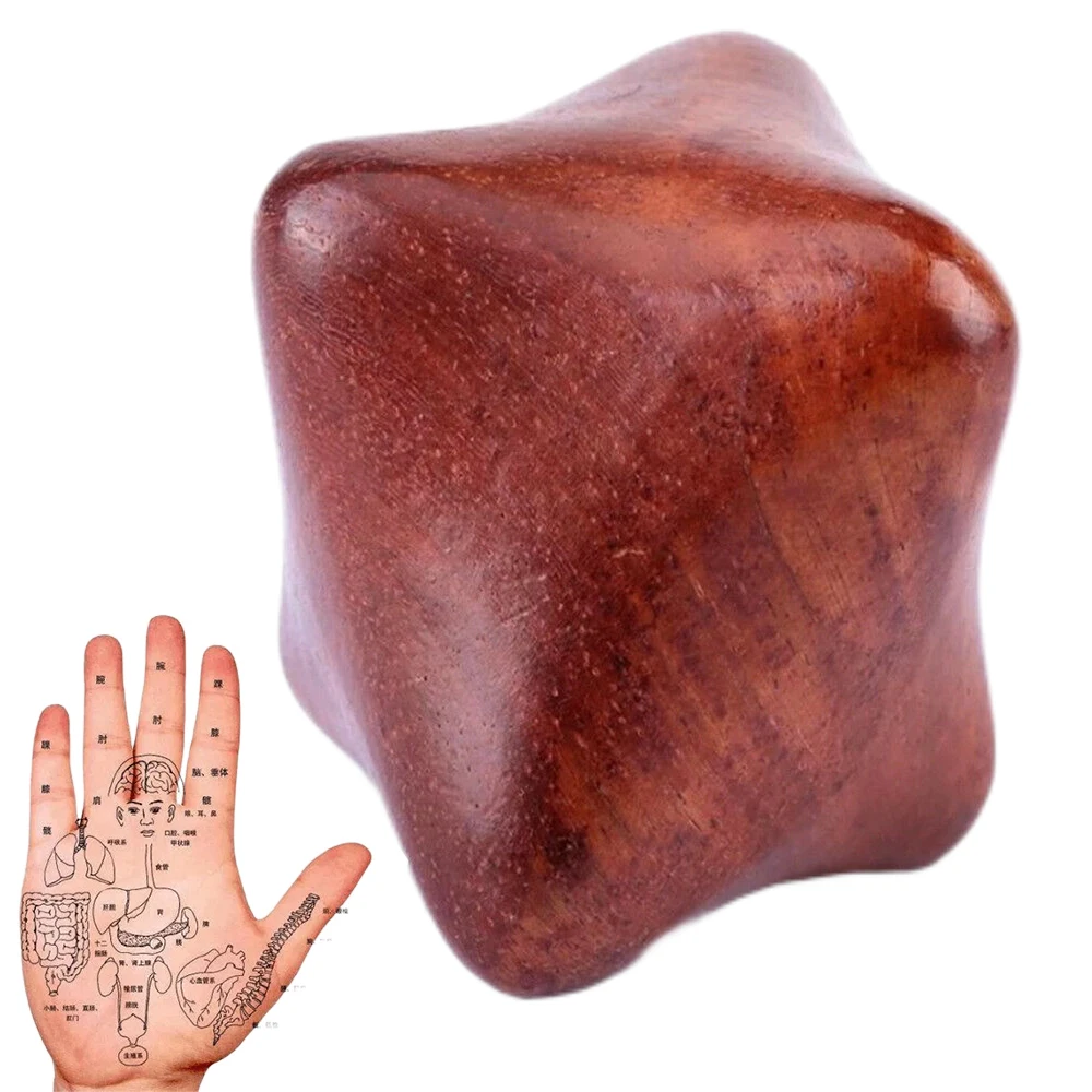 Professionnels Massage de la main à la main en bois Masseur d'acupuncture de réflexologie en bois pour anti-cellulite, drainage lymphatique, déte