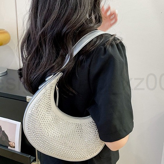 Bag Classic Designer Fashion 10a Top Woman Handbagevening Bags Niche Underarm Womens New Trendy Korean Edition Celebrity Bright Diamond Chain Single S