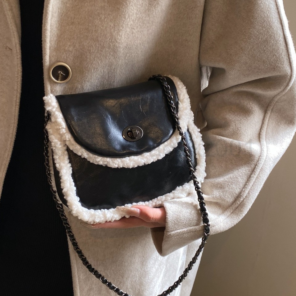 Fashion Classic Bag Designer 10a Top Woman Handbagevening Bags Korean Version New Fashionable Lamb Wool Womens Chain Small Highend and Stylish Versati