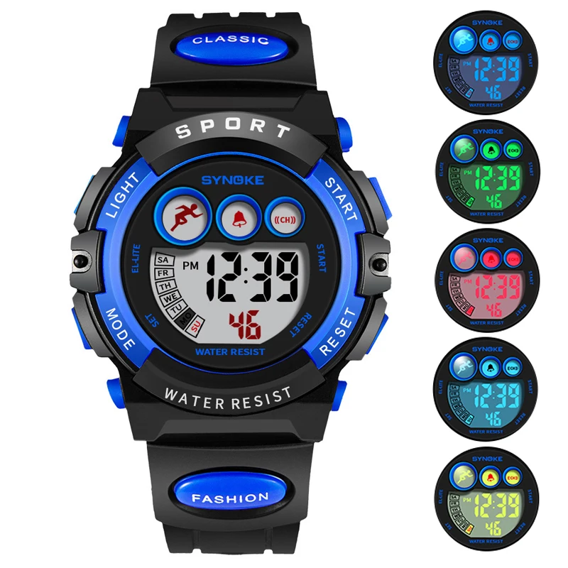 Waterproof Sport Children Watch LED Digital Kids Watches Luxury Electronic Watch for Kids Children Boys Girls Gifts