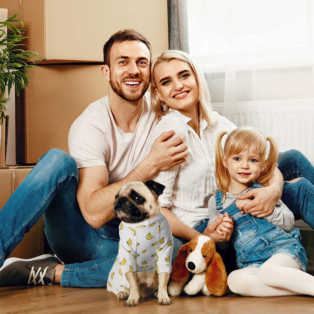 Puppy Dog Pajamas Adorable Dog Onesies Soft Puppy Rompers Pet Bodysuit Clothes for Small Medium Dogs Cute Pet Four Leg Clothing