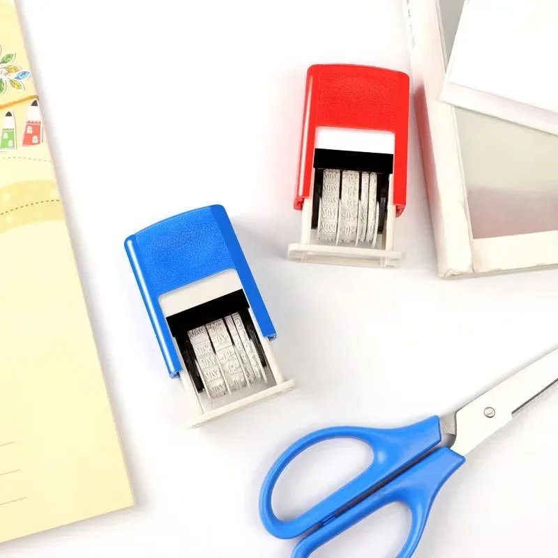 new DIY Hand Account Date Stamps Reusable Practical 2025 ABS Adjustable Universal Office Supplies