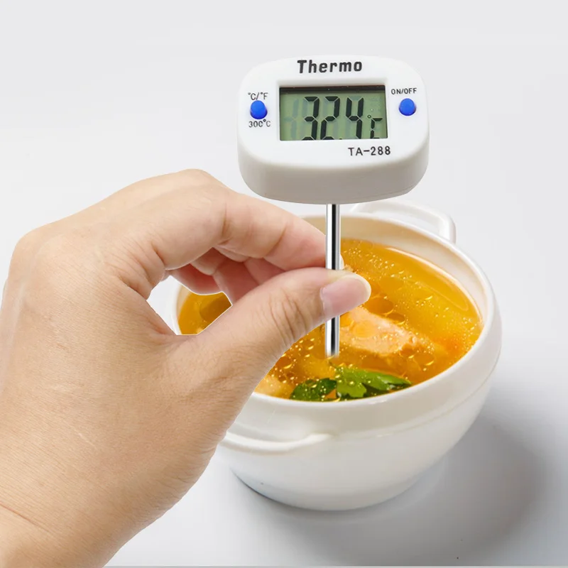 1pc Thermometer Cooking Food Kitchen BBQ Probe Water Milk Oil Liquid Oven Digital Temperaure Sensor Meter