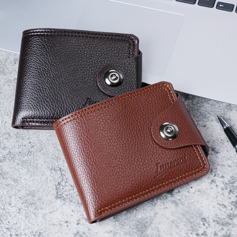 Designer's new men's short item, new item ticket, zero wallet, double line card bag, wallet