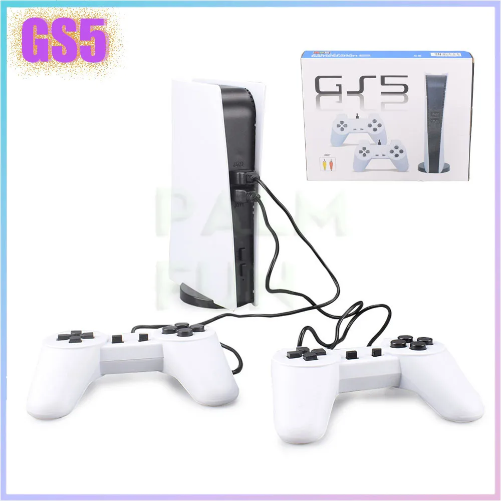 GS5 TV Game Console USB Port 8 Bit Game Box Retro AV Output USB Controller Home Classic Two Player Arcade Game Console Gifts - view 3
