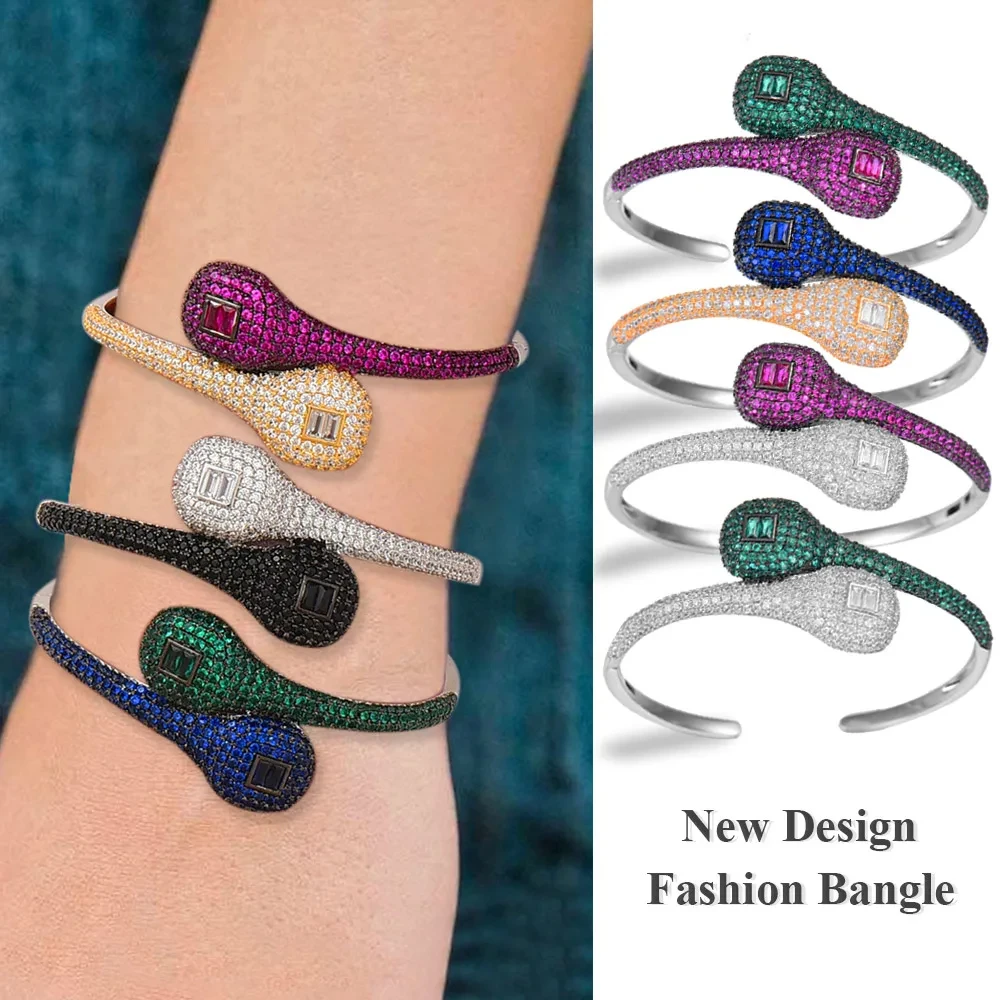 New Maxi Size Crossover 6 colors Bracelet Bangle For Women Wedding Party Engagement DUBAI Bridal Jewelry Gifts High Quality