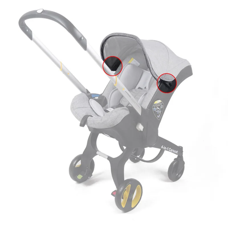 Stroller Awning Clamp Support Rod Clasp For 4 in 1 Carseat Pushchair Sunshade Bracket Well Compatible Similar Pram Accessories