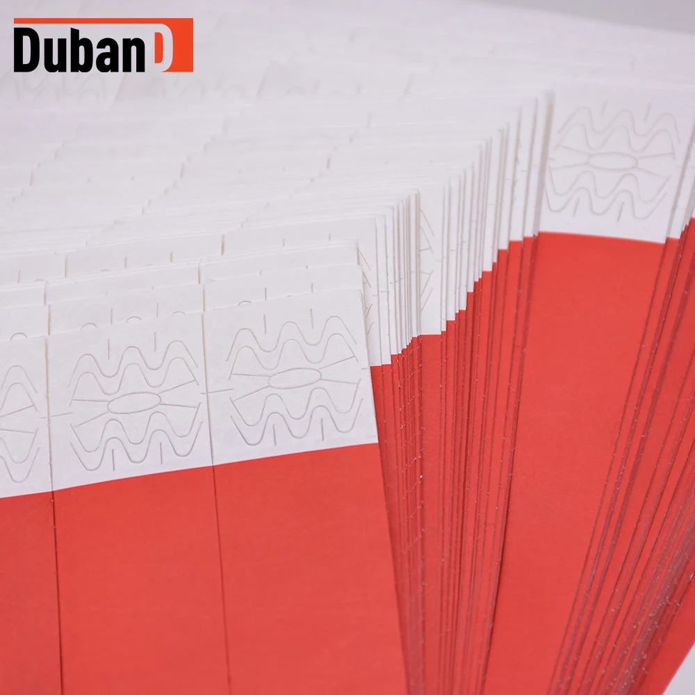 100 Pcs Count TYVEK Disposable Bracelets 3/4" PAPER WRISTBANDS for EVENTS