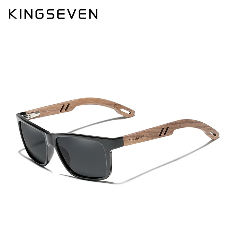 KINGSEVEN n TR90walnut wood handmade sunglasses mens polarized glasses accessories sunglasses reinforced hinges 241031