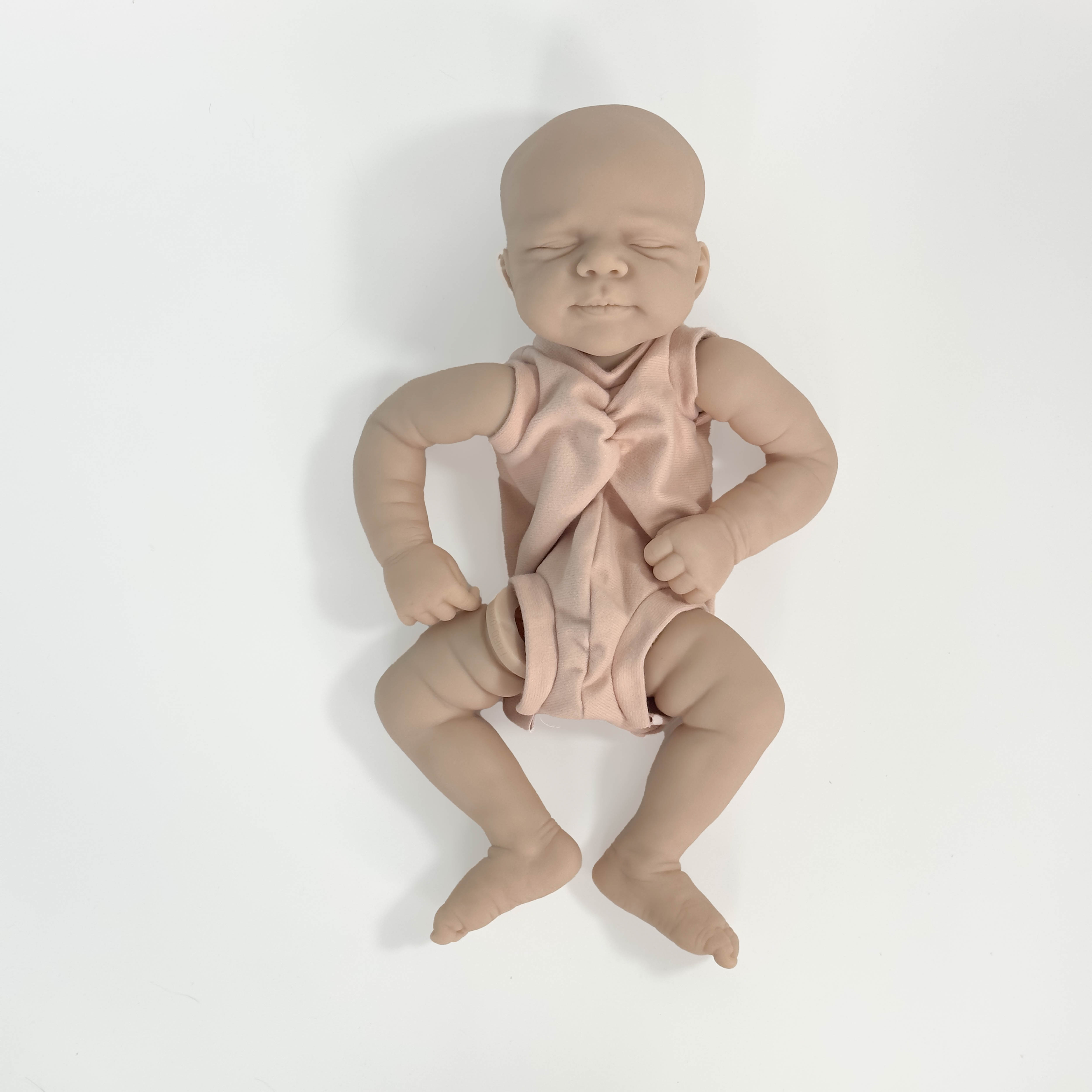 NPK 19inch Newborn Baby Reborn Doll Kit Baby Pascle Lifelike Soft Touch Fresh color Unfinished Doll Parts