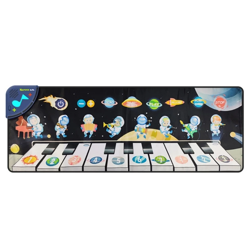 Mat with 10 Keys Unique Playmat Music Toy Keyboard Floor Piano Pad Gift for Toddlers and Kids Age 3-6 Years