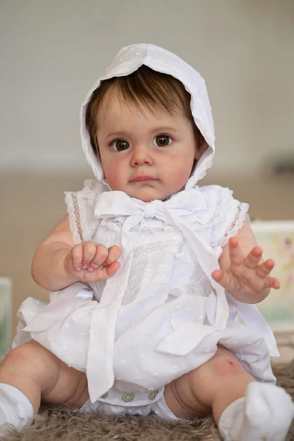 55cm Maggie Bebe Reborn Girl With Rooted Hair 3D Painted Skin Lifelike Realistic Reborn Baby Girl For Christmas's Gift