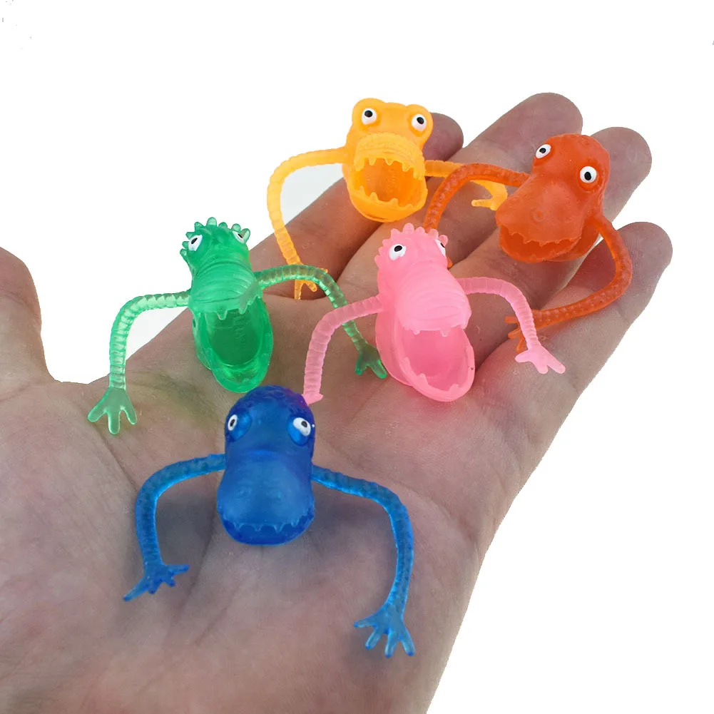 Novelty Plastic Dinosaur Fingering Storytelling Mini Fingertip Toy Can Hold A Small Toy For Boys Monster Finger Cool For Kids