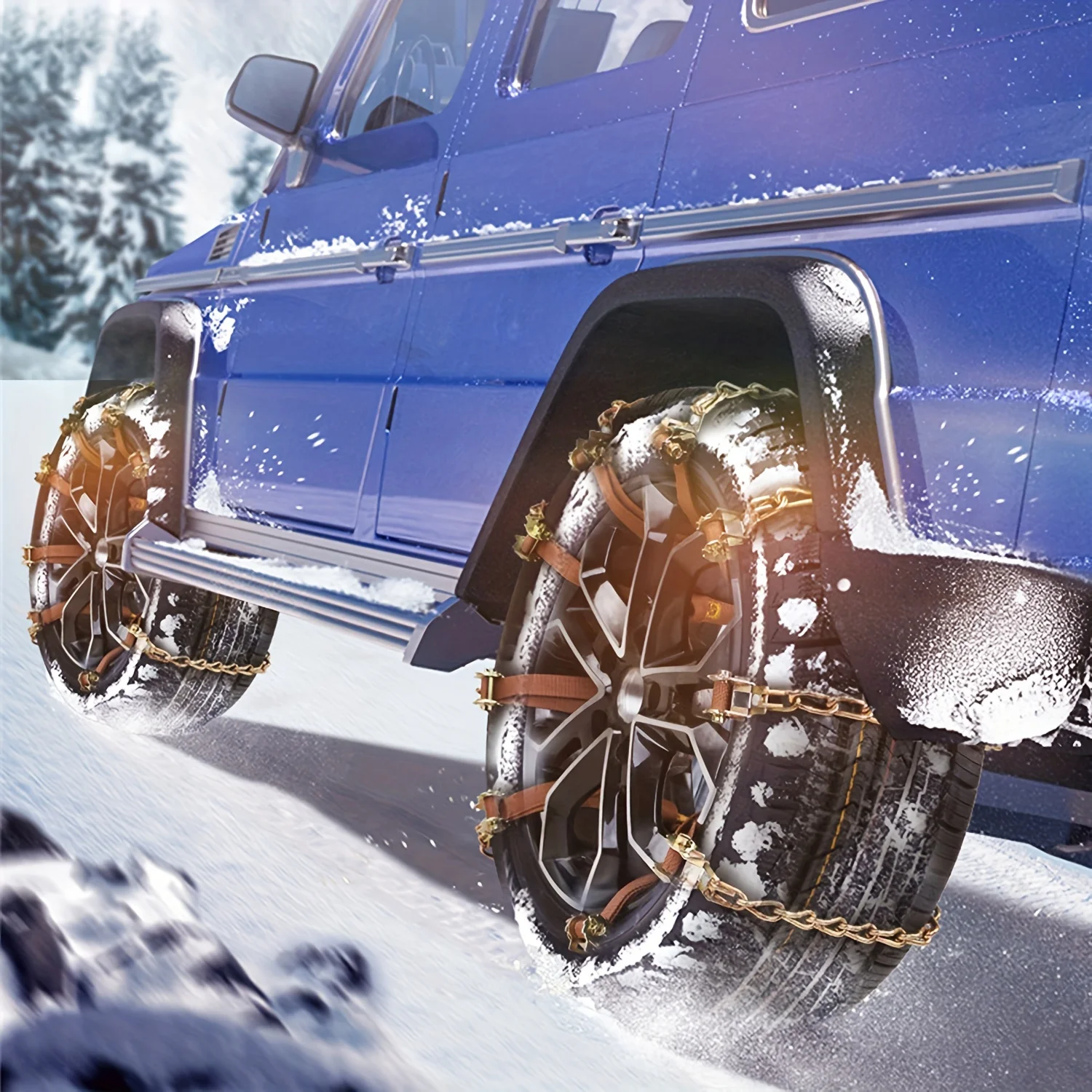 10pcs 8pcs Automatic Tightening Car Winter Manganese Steel Tires Snow Chain Jeeps Renegade Spikes For Tire