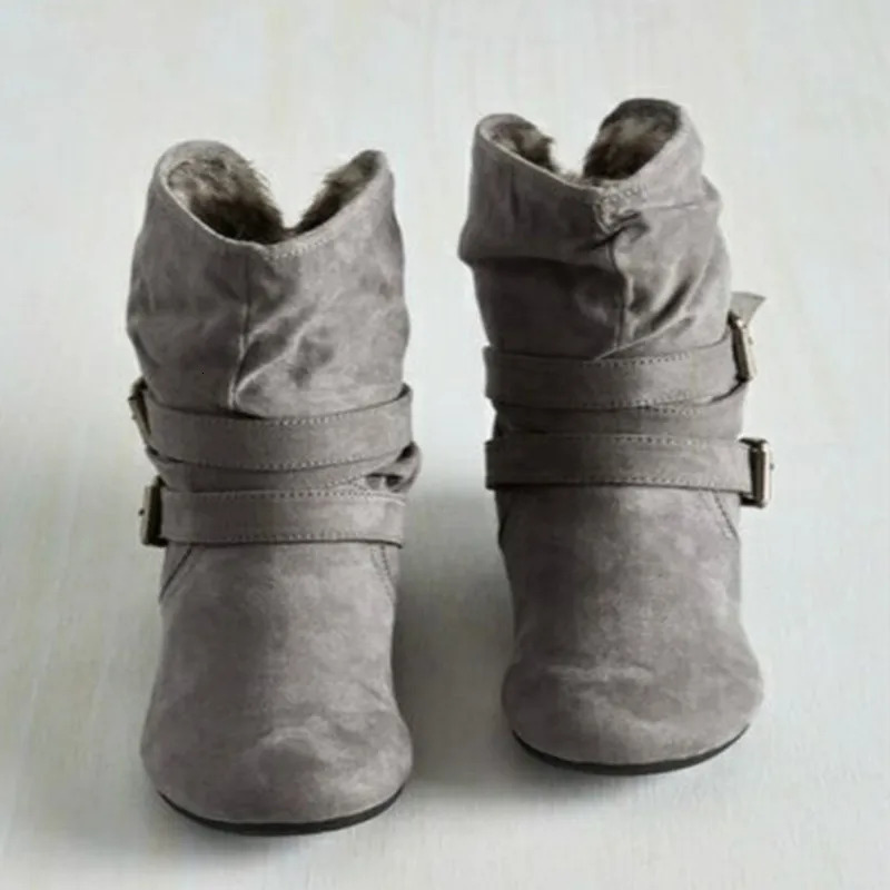 2024 New Women's Boots Europe And America Plus Veet Thick Cotton Size 43 Women Shoes