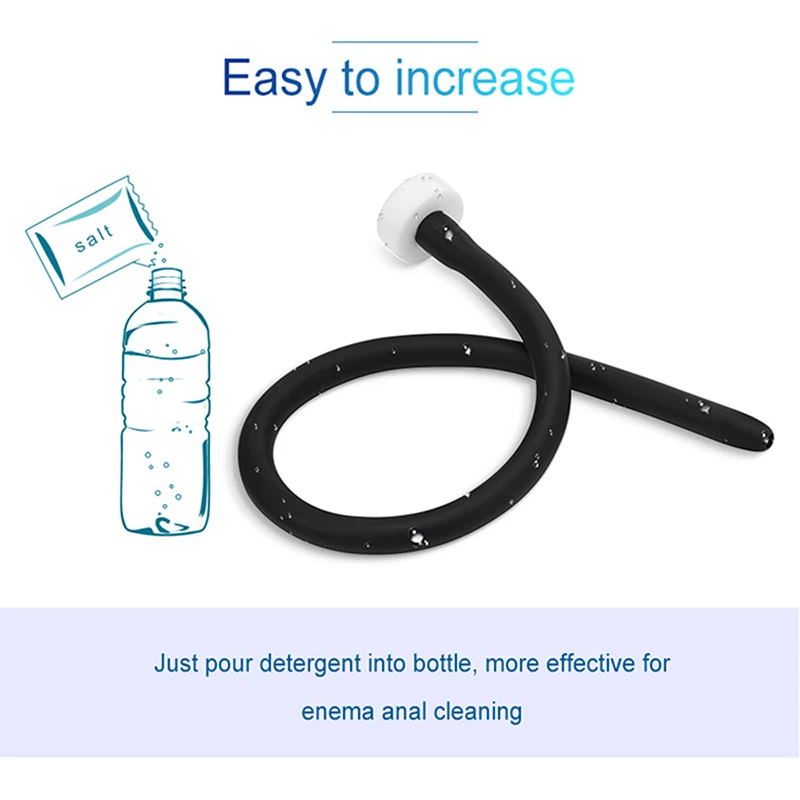 50/200cm Tube Anus Cleaner Portable Soft Silicone Tube Enema Anal Shower Cleaning Set Personal Hygiene Cleaning Bidet Shower