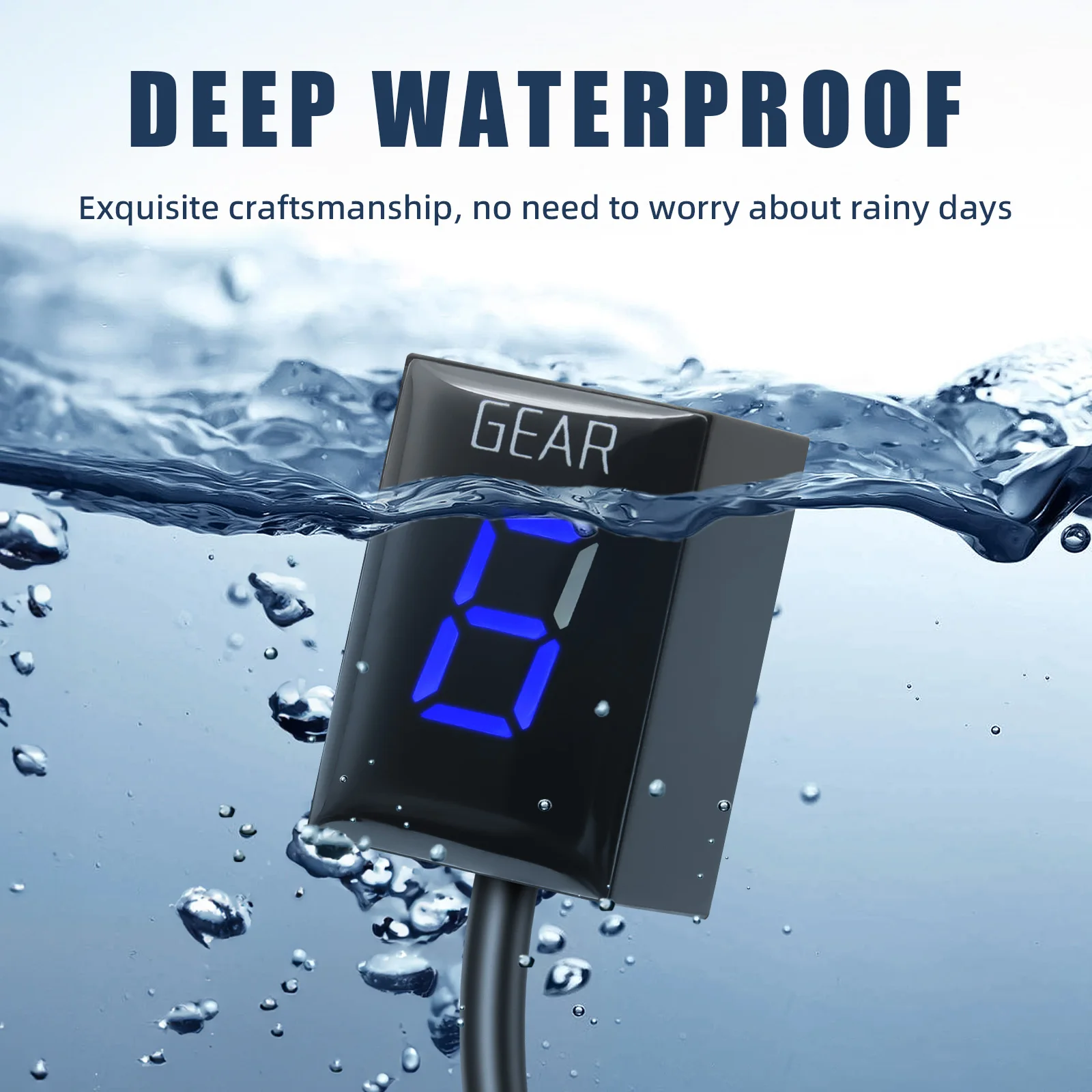 Motorcycle Indicator For YAMAHA YZF-R6 R1 TDM900 XJ6 FZ6 FZS1000 Fazer Gear Ecu Direct Mount 6 Level Display