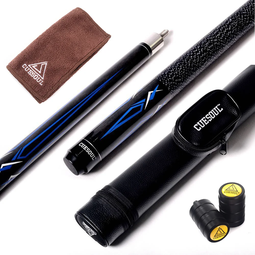 CUESOUL 21oz Pool Cue Stick with 12.75mm Cue Tip with or without Cue Case