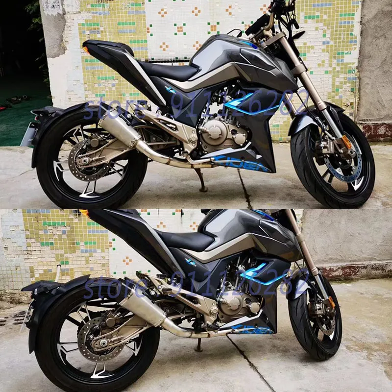 For ZONTES ZT125-U ZT125-U1 ZT125-G1 ZT125 U1 G1 Motorcycle Exhaust Escape Full System Modify Muffler With Catalyst DB Killer