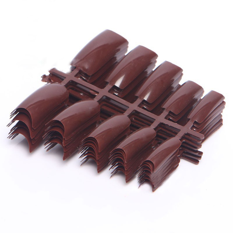 100pcs/pack Beauty Popular False Acrylic Nail Tips Plastic (1~29) Color False French Nail Art Tips For UV Gel Design NEW
