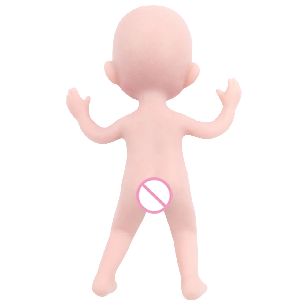 IVITA WG1569 5.51inch 98g 100% Full Body Mini Silicone Reborn Baby Doll Unpainted Unfinished Realistic Dolls for Children Toys