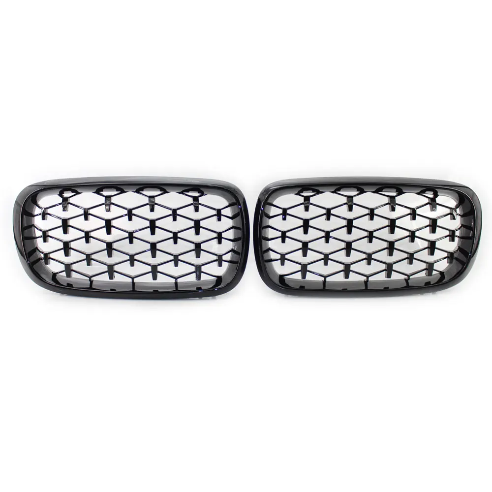 New F15 X5 Grille Front Replacement Kidney Grill Dia Meteor Style Chrome Black For X6 F16 2014-2018