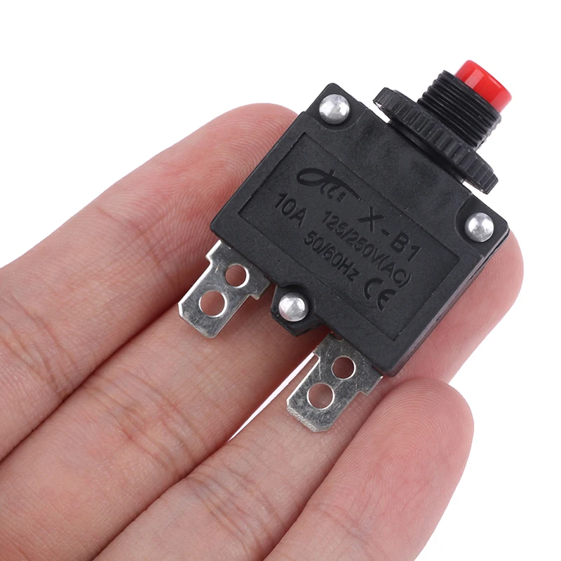 120VAC / 250VAC Thermal Switch Circuit Breaker Overload Protector 5A 6A 8A 10A 15A 20A Overload Switch Protector Fuse