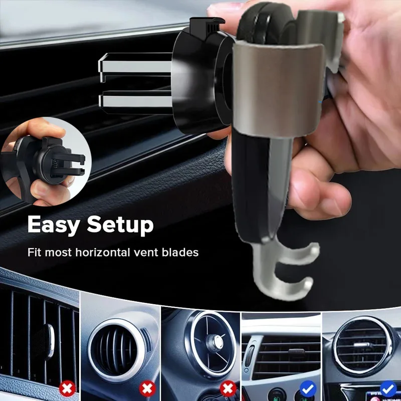 Car Mobile Phone Holder for Nissan Navara Tekna NP300 Frontier D23 2016~2023 Air Vent Clip Tray Stand Support Mount Accessories