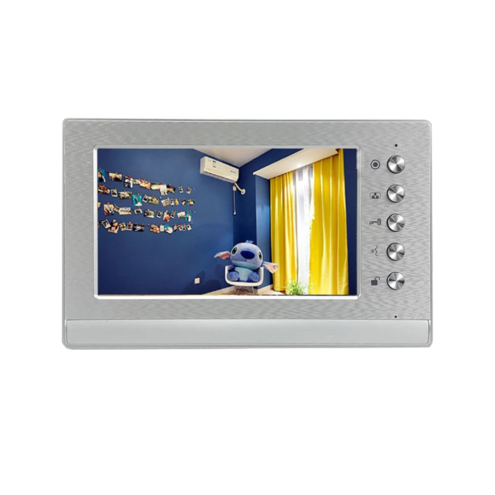 Homefong 7 Inch RFID Intercom System for Home Video Door Phone Indoor Monitor Outdoor Doorbell with Camera Unlock Day Night