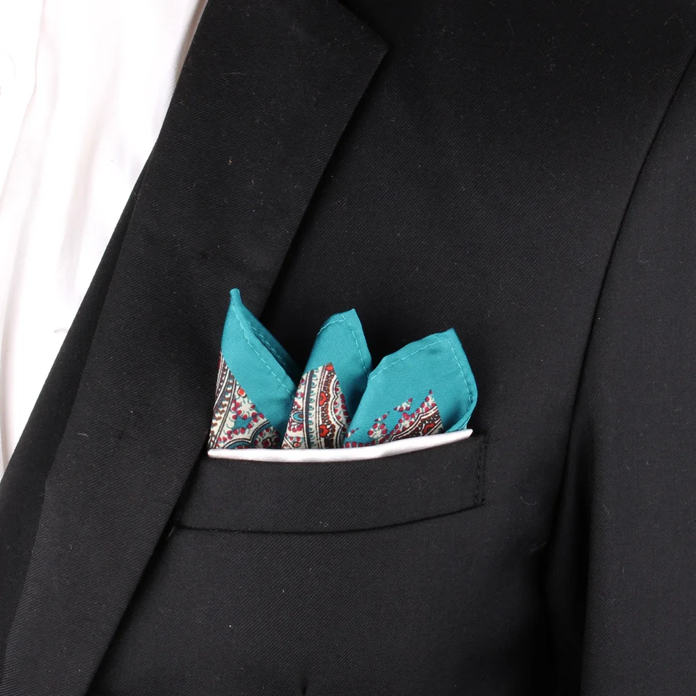 Print Pocket Square For Men Women Floral Print Suits Kerchief Men's Handkerchiefs Soft Square Handkerchief Towels Scarves