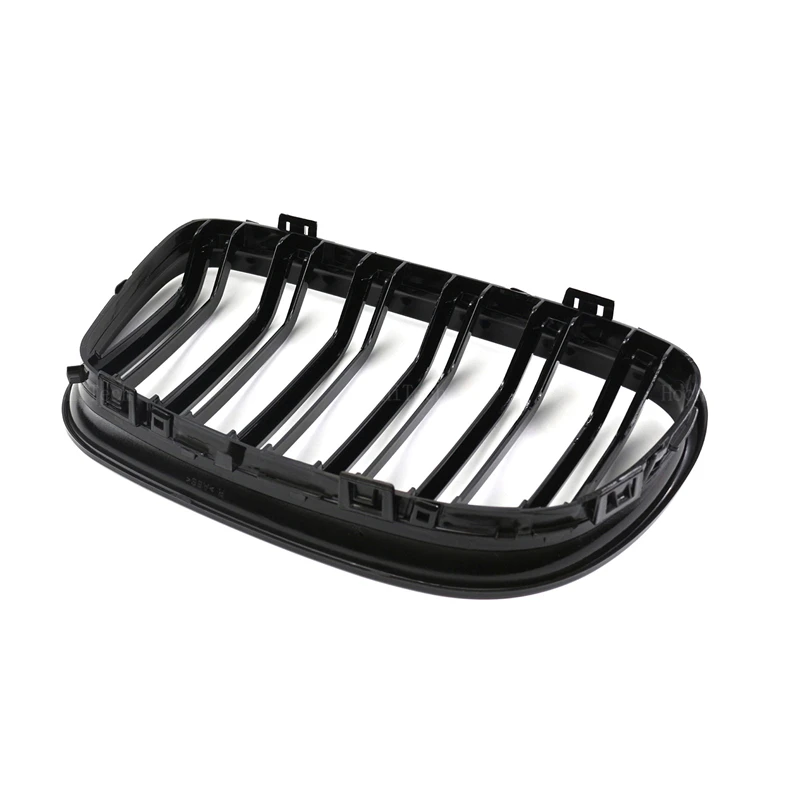 New Look Car Grille Grill Front Kidney Glossy 2 Line Double Slat For BMW 3 Series E90 E91 LCi 2009 2010 2011 2012 Car Styling