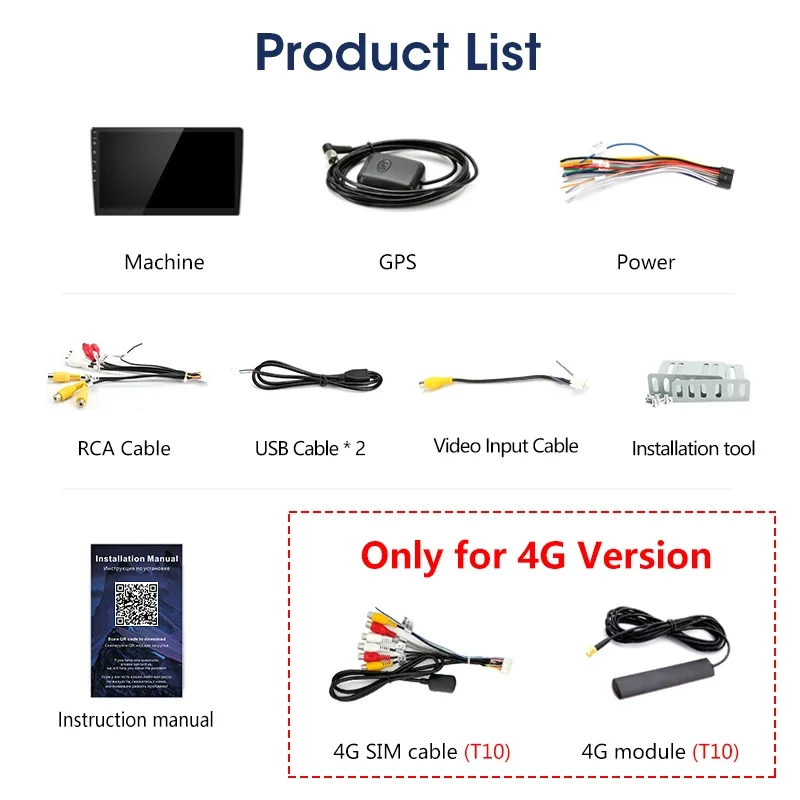 Srnubi 2 Din Android 7" Universal Car Radio for Toyota Volkswagen Nissan Hyundai KIA Multimedia Player Stereo Carplay Auto DVD