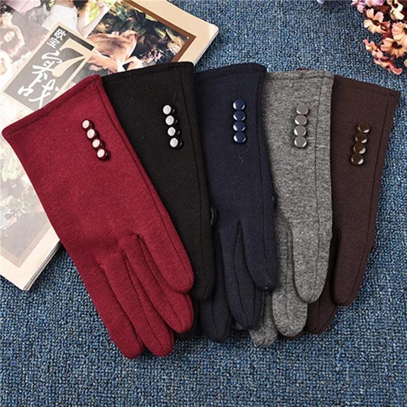 Women Touch Screen Winter Gloves Autumn Warm Gloves Wrist Mittens Driving Ski Windproof Glove