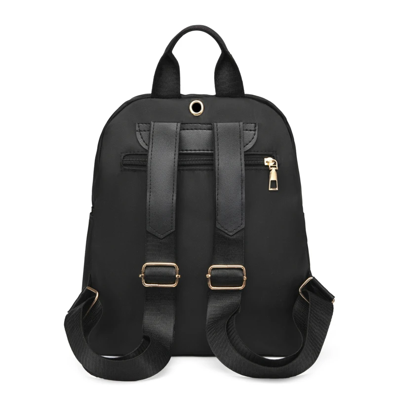 Black Large Capacity Backpacks Travel Bag Solid Harajuku Student Schoolbag Backpack Unisex Bags High Street