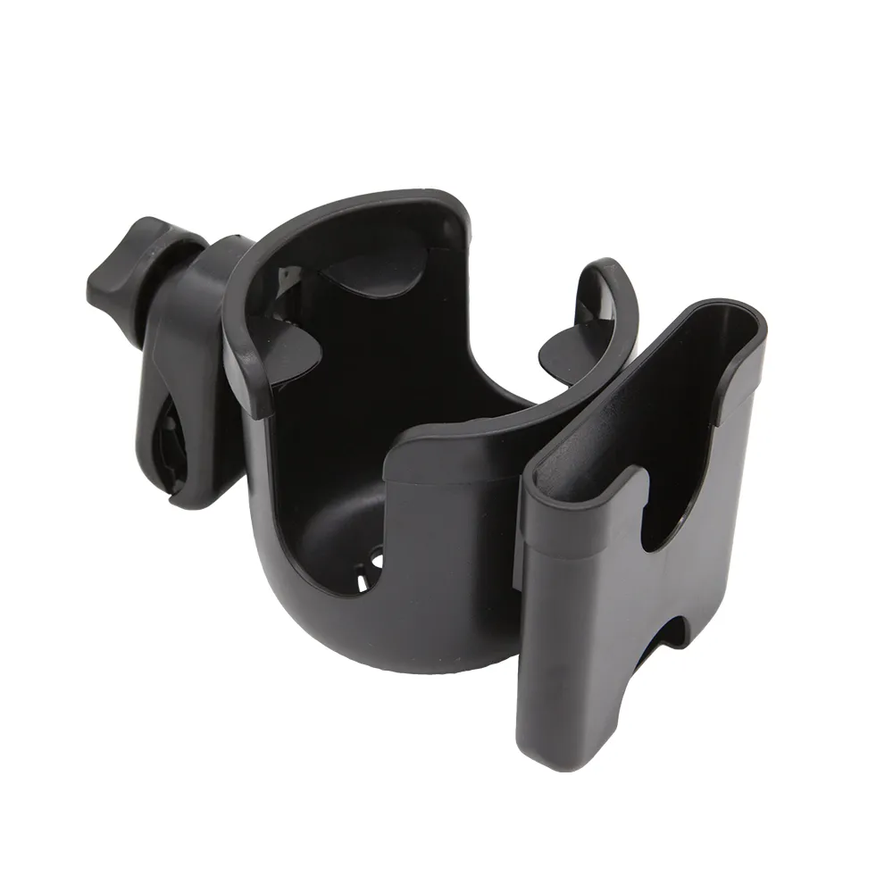 Stroller Cup Holder Universal 360° Rotatable Baby Stroller Accessories Travel 2 In 1 Phone Water Cup Milk Bottle Pram Cart Rack