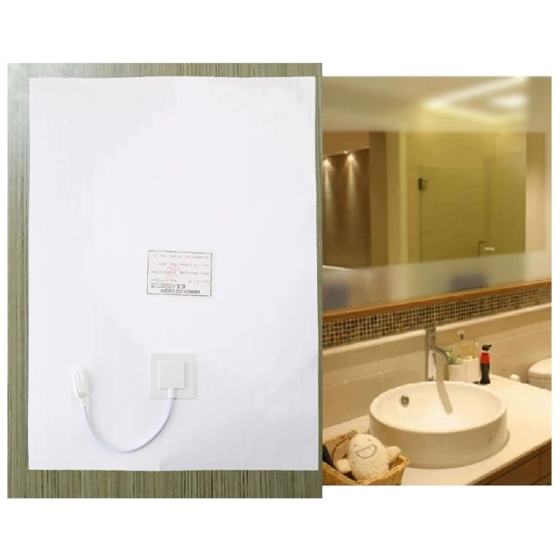 Bathroom Shower Mirror Protective Film Anti Fog new Window 2025 Electronic Heating Film for Shower Room Mirror