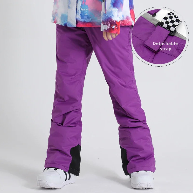 2025 Women Skiing Winter Outdoor Overalls Windproof Waterproof Snow Trousers Adult Warm Ski Pants Snowboard Sport Clothing
