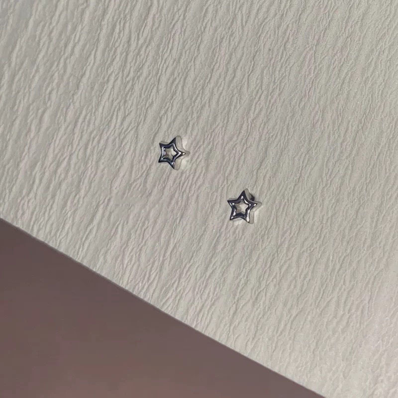 Y2k Cute Star Pentagram Stud Earrings Sweet Cool Shiny Rhinestone Lucky Star Earrings for Women Korean Jewelry Accessories