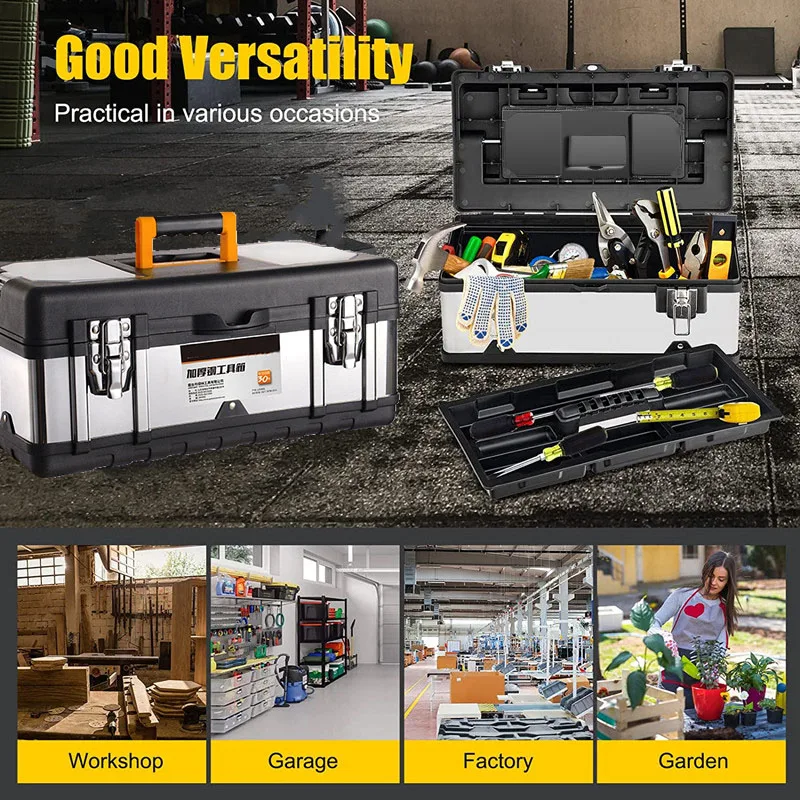Suitcase Tool Box Toolbox Industrial Grade Multifunctional Tools Storage Box Metal Tools Organizer Boxes
