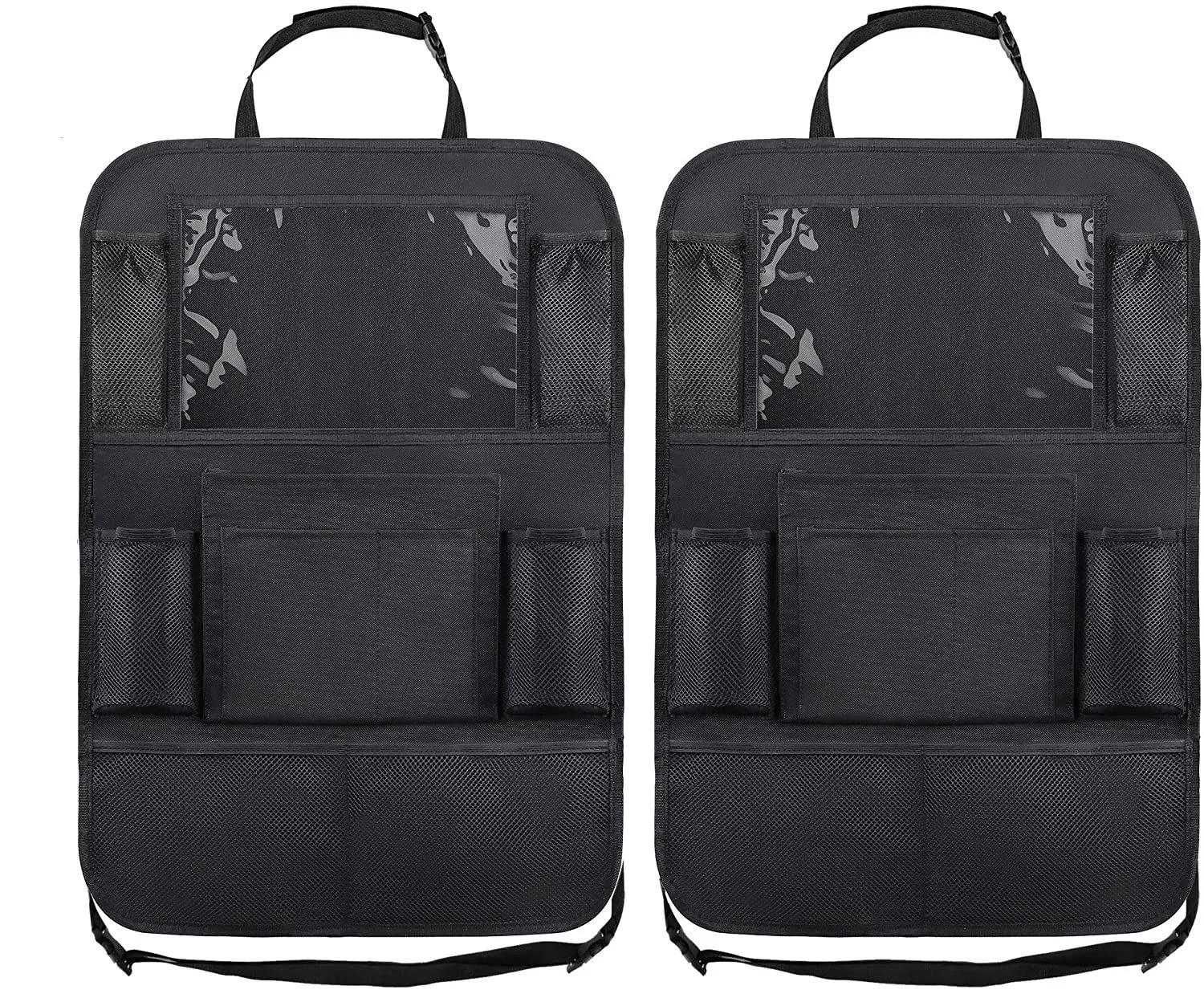 Children Car Seat Organizer Multifunctional Oxford Fabric Car Back Multi Pocket Storage Bag with Tablet Holder Protector for Kid
