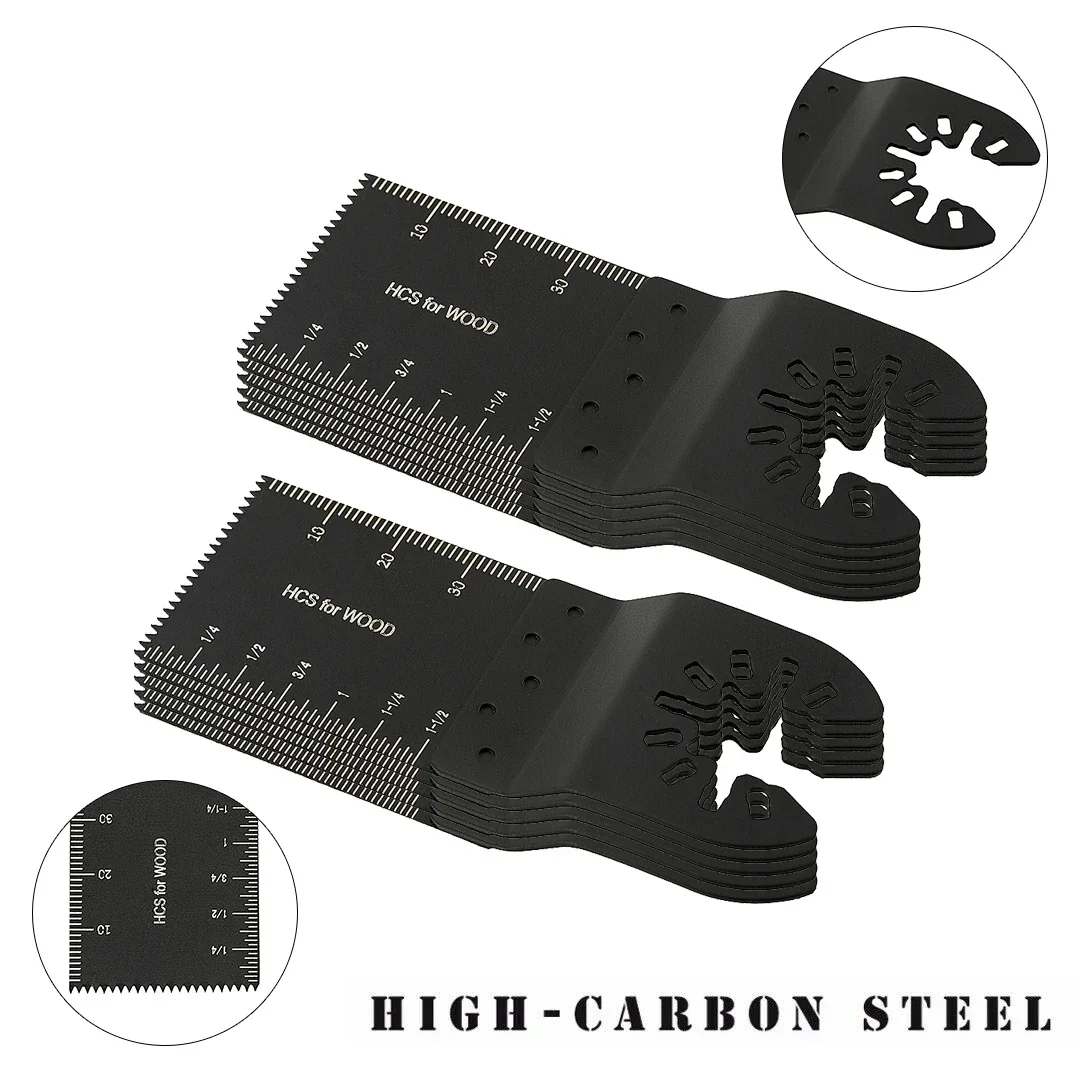 Saw Cutter Blade Accessories 60/50/20/10/5 Pack Oscillating Multi Tool Saw Blades for Renovator Power Wood Cutting Tools Bits