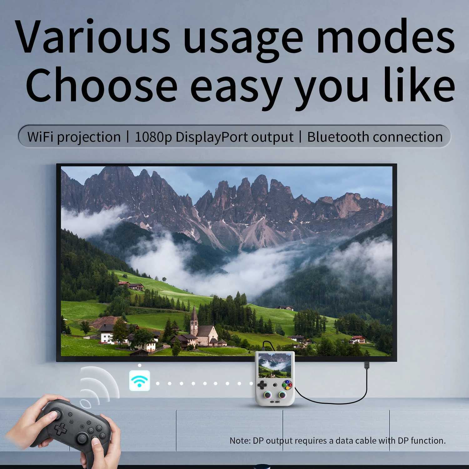 Game machine ANBERNIC RG 406V Handheld Game Console 4 IPS Mti-touch Sn Android13 RG406V Retro Video Games port 1080p DP FOTA Update Z241102