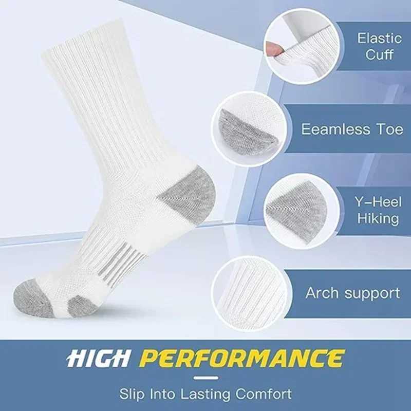 6pairs of High-Quality Soft and Comfortable Mens Running Summer Sweat Wicking and Breathable Basketball Sports Sock LX241102